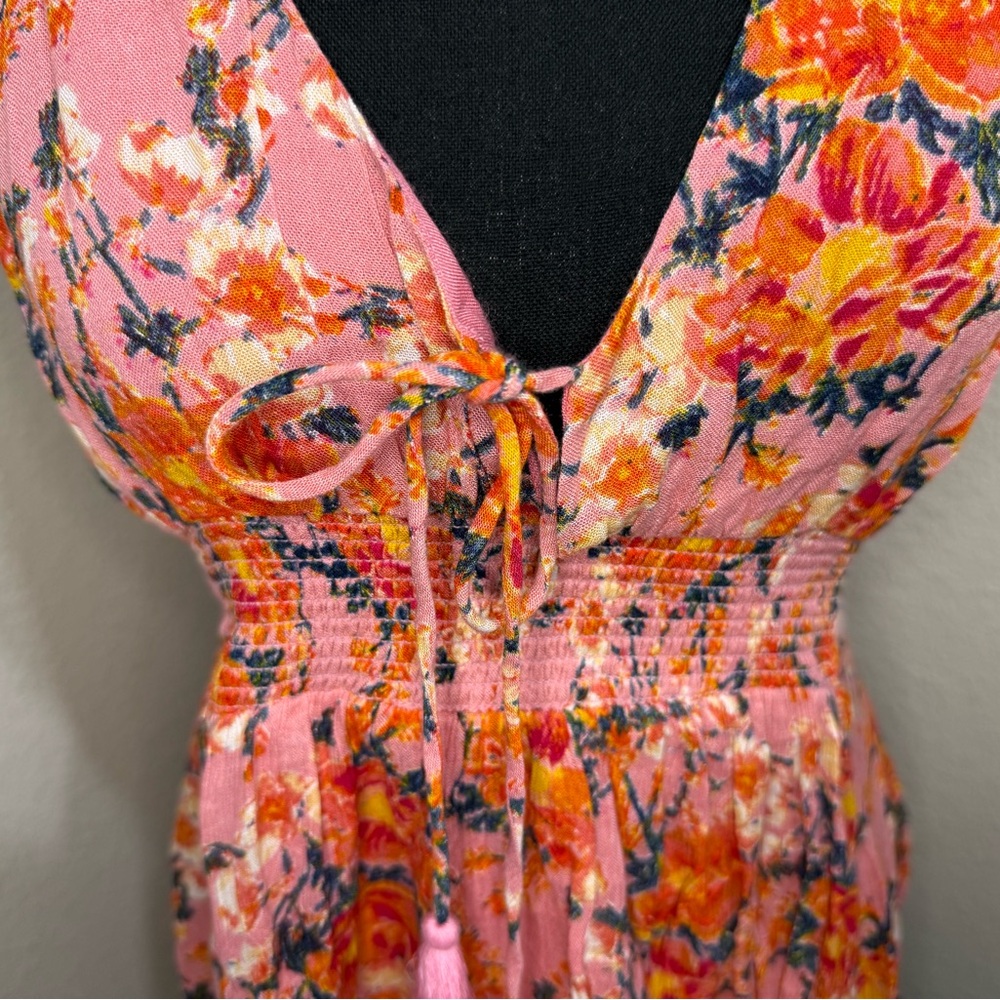 Free People Valentines Washed Ashore Floral Mini Dress- Size XS - Picture 4 of 11